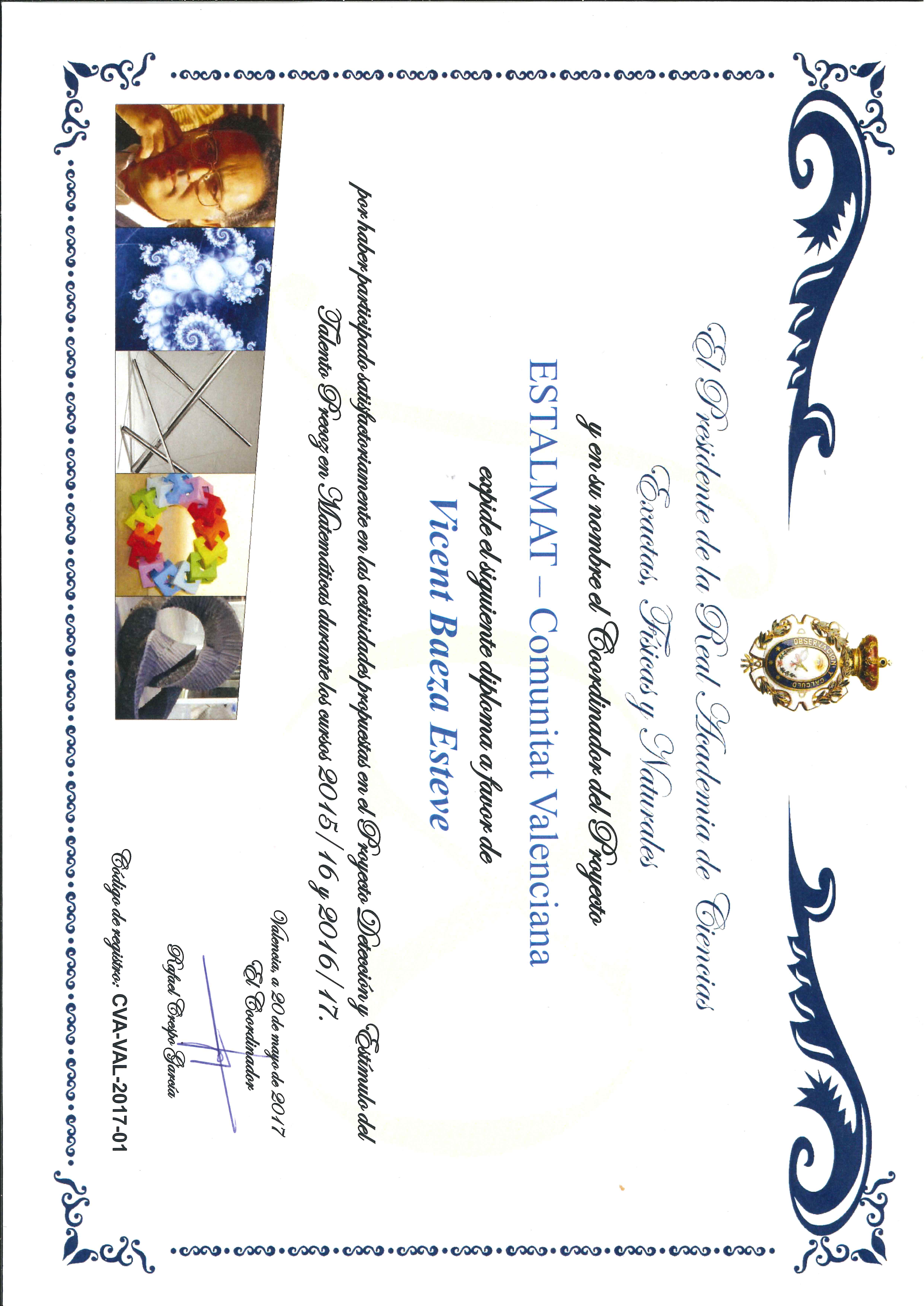 Estalmat Certificate